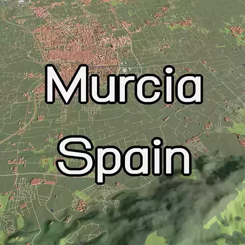 Murcia Spain - city and urban 3D model