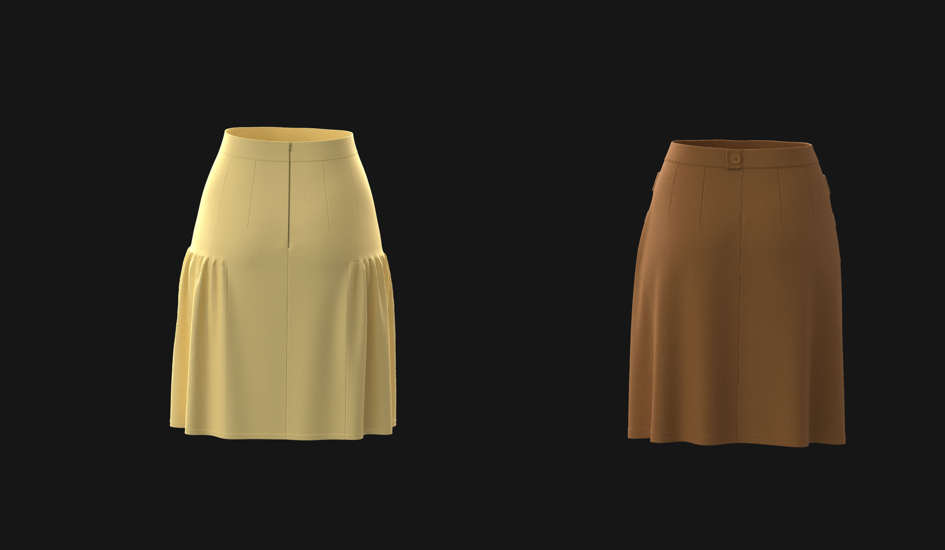 Skirt pack 3D model_18