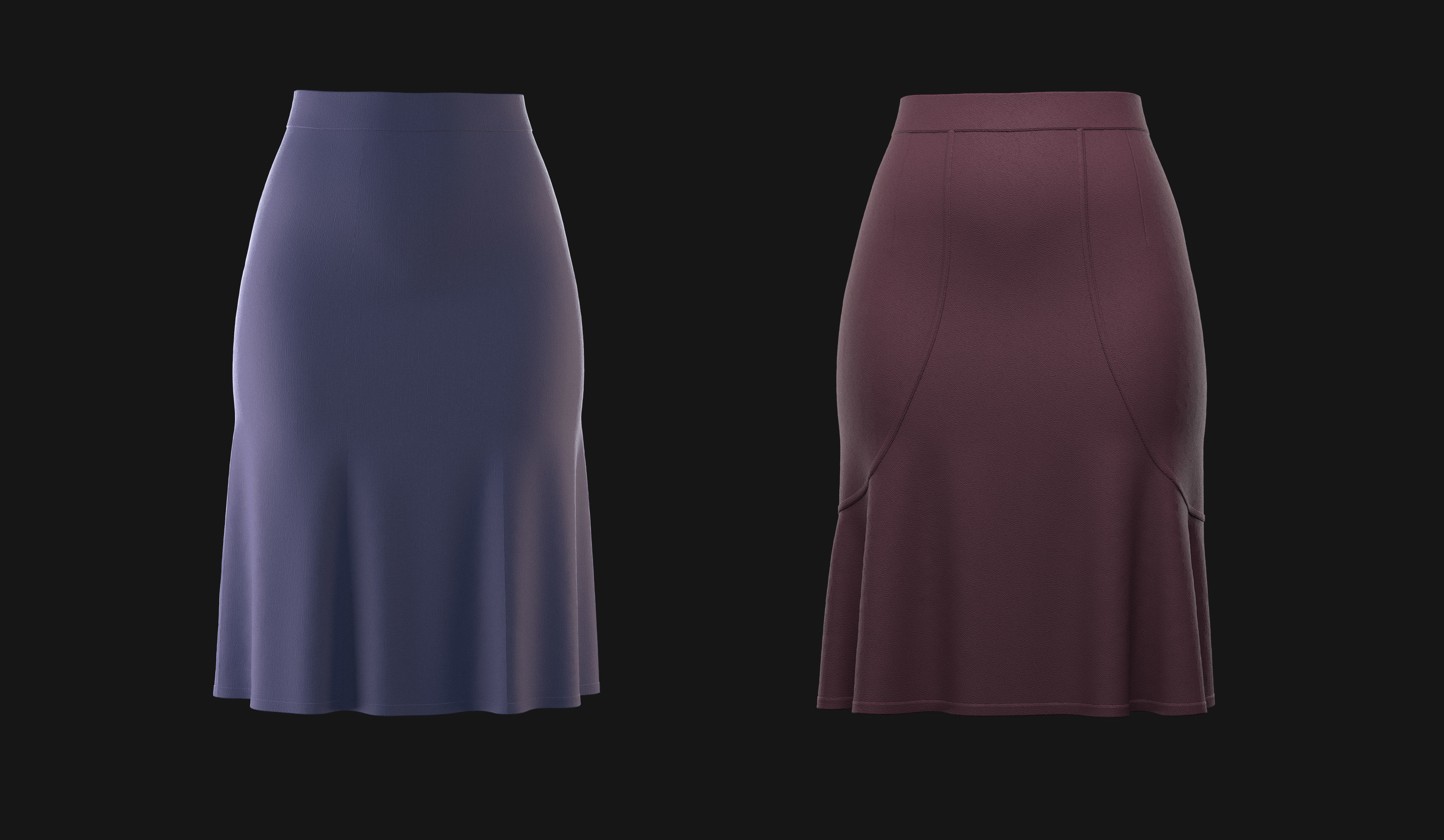 Skirt pack 3D model_9