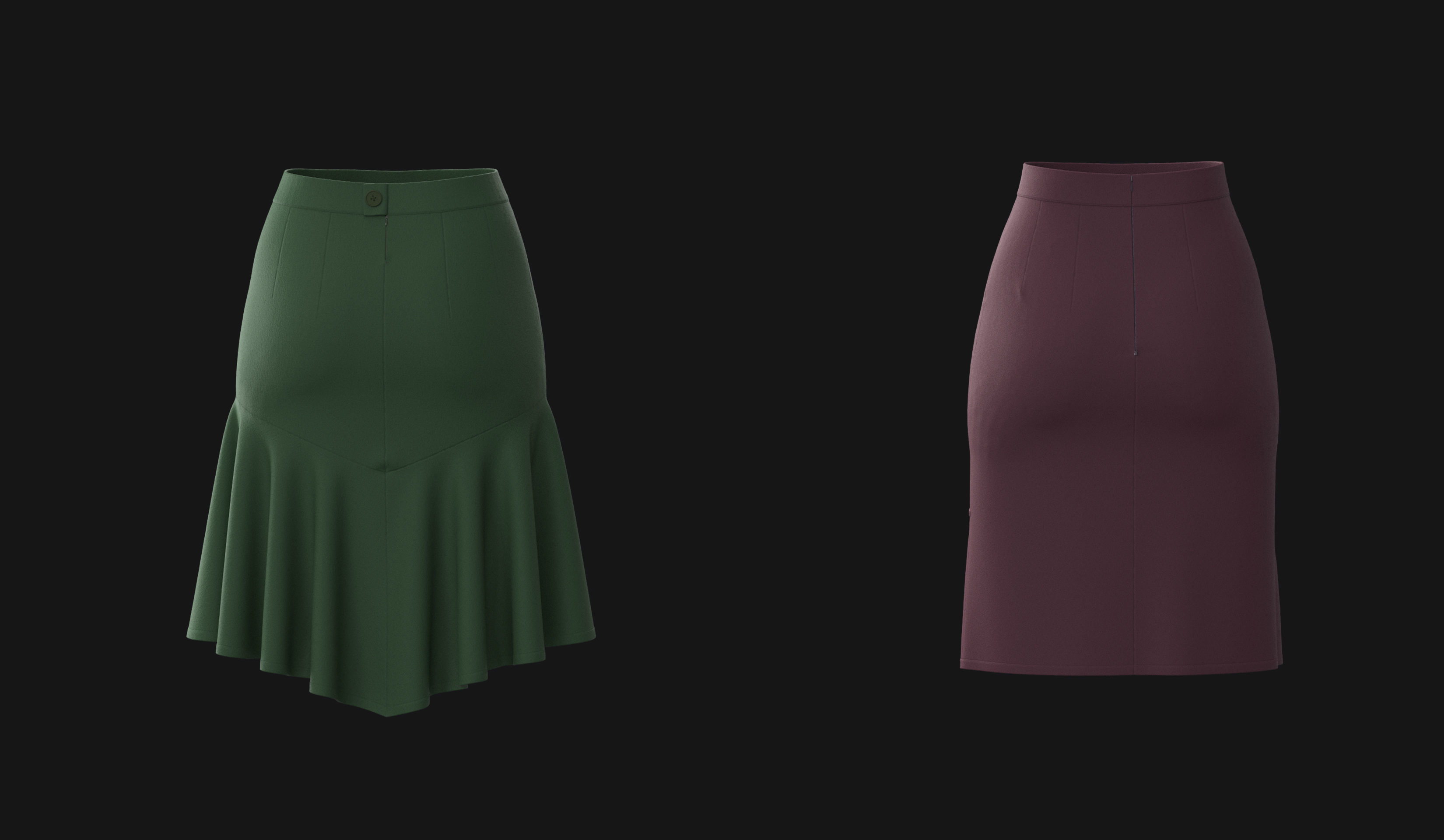 Skirt pack 3D model_19