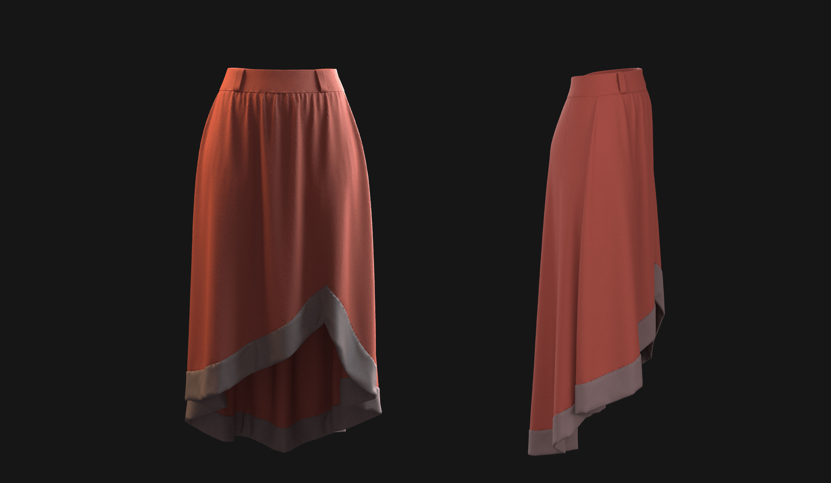 Skirt pack 3D model_15
