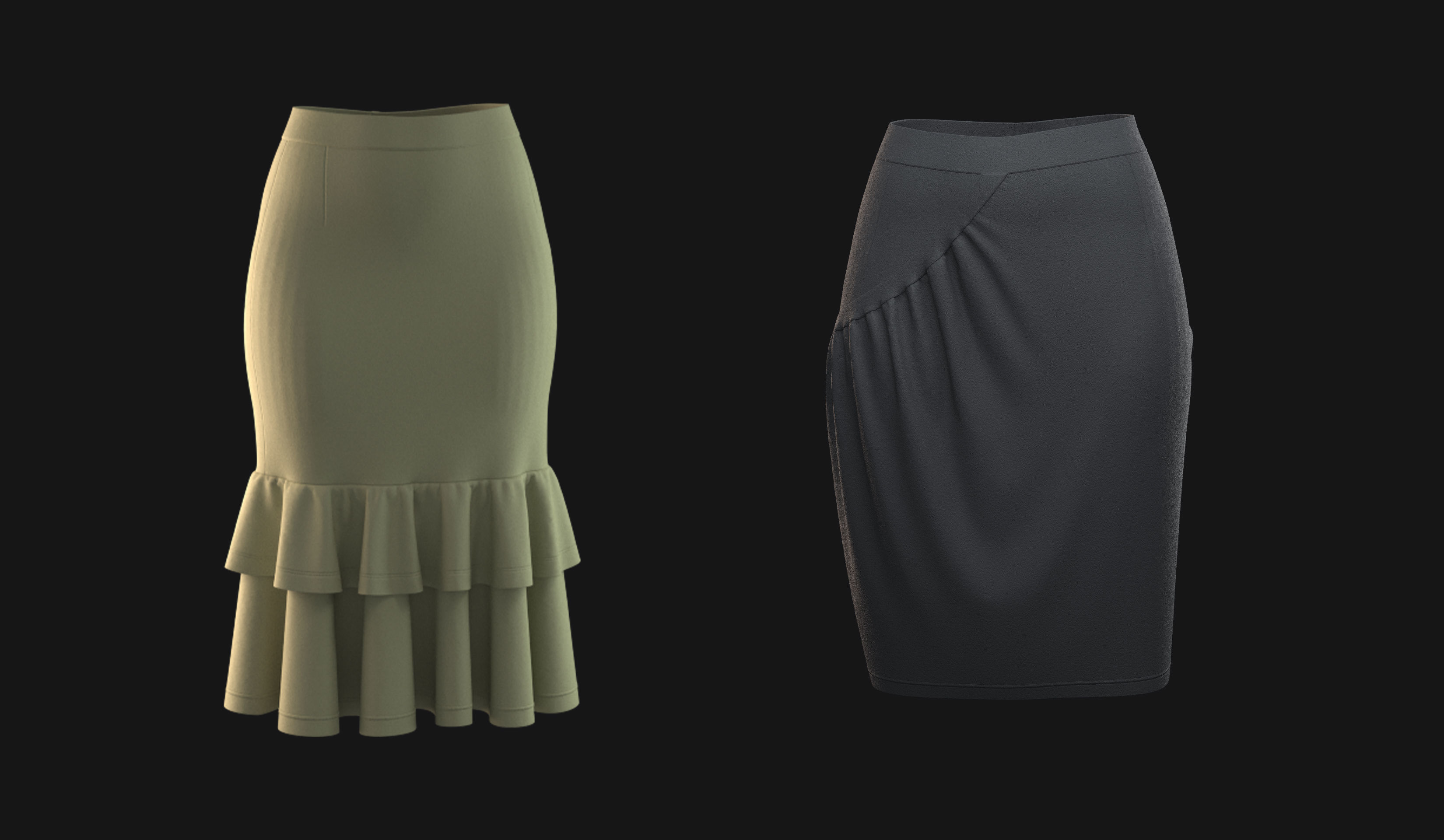 Skirt pack 3D model_14