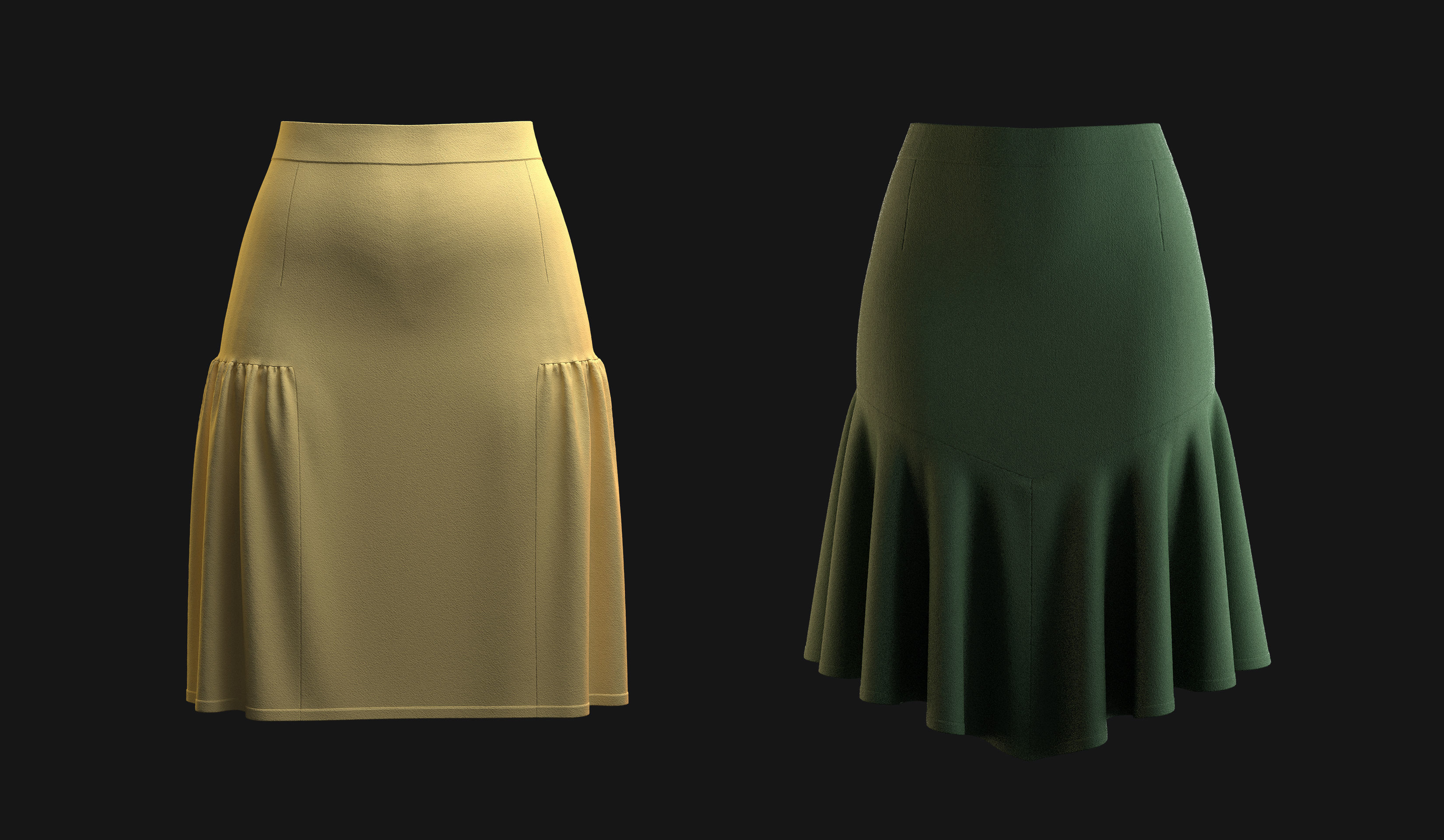Skirt pack 3D model_11