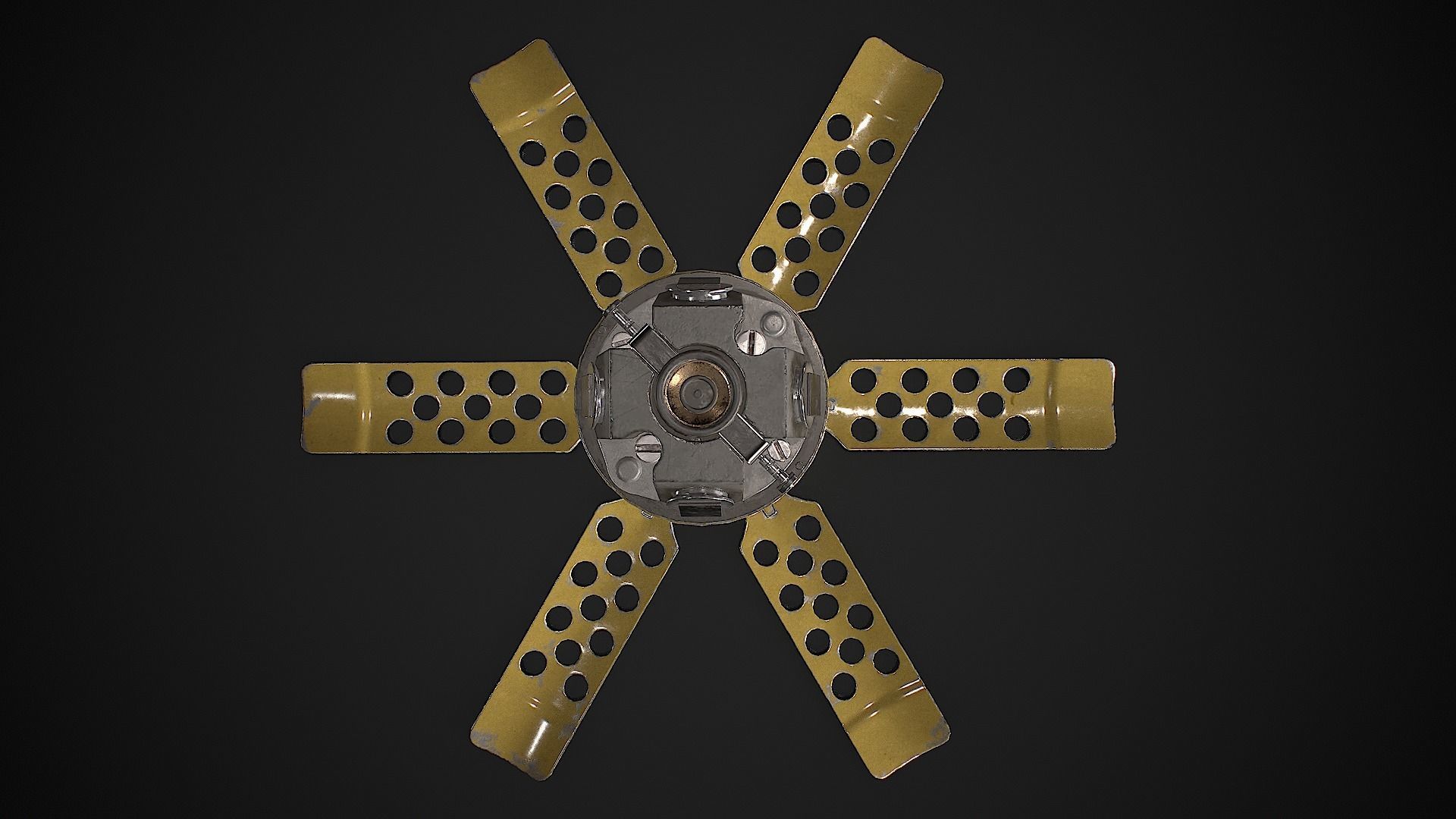 Anti-personnel fragmentation mine PON-2 with circular effect  Low-poly 3D model_5