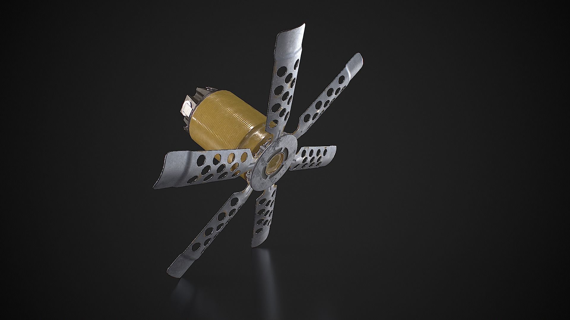 Anti-personnel fragmentation mine PON-2 with circular effect  Low-poly 3D model_6