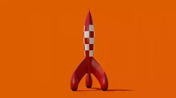 The Adventures of Tintin Red Rocket Prototype 3D print model