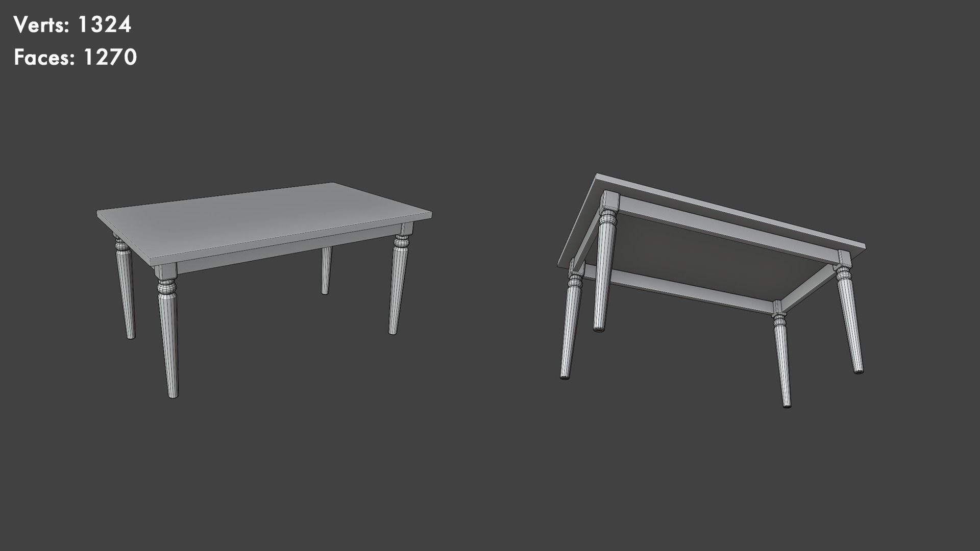 Low Poly Tables Pack Low-poly 3D model_31