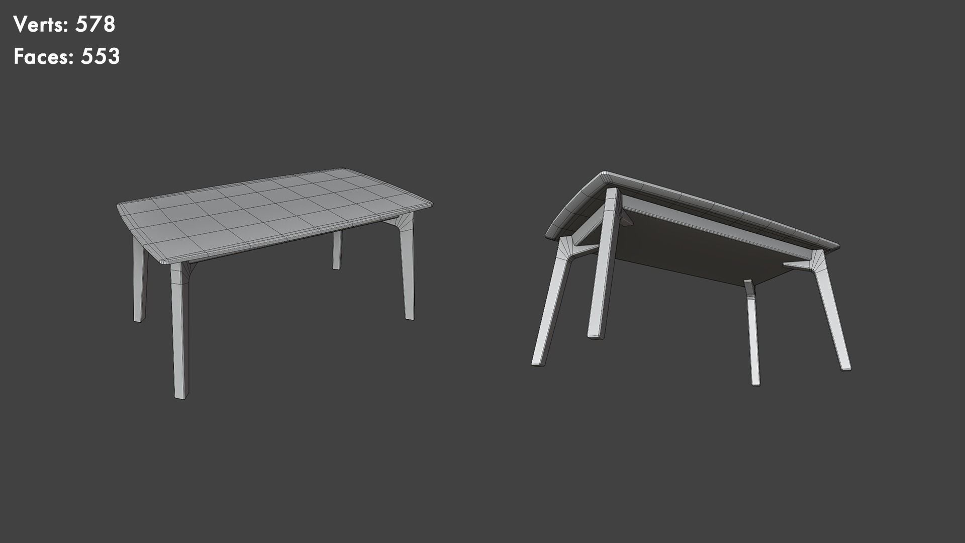 Low Poly Tables Pack Low-poly 3D model_28