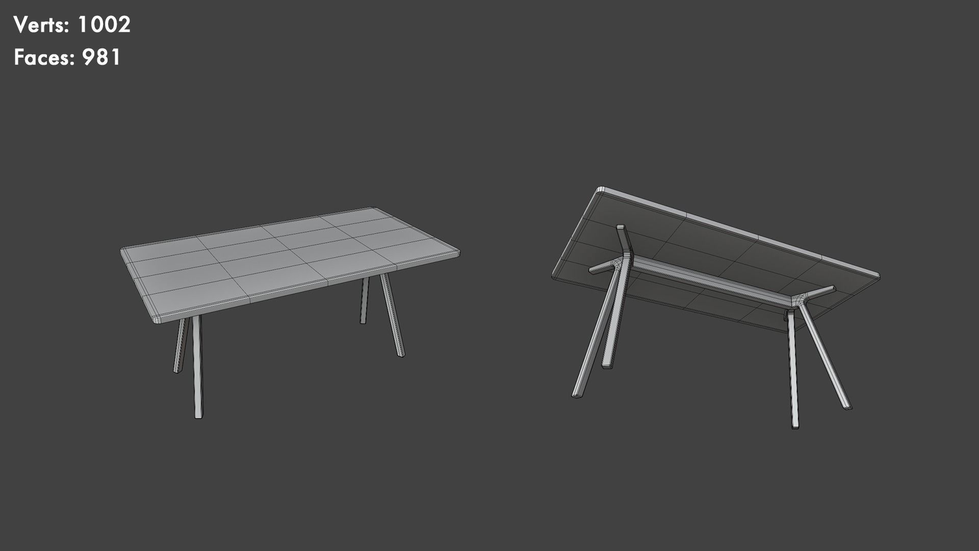 Low Poly Tables Pack Low-poly 3D model_25