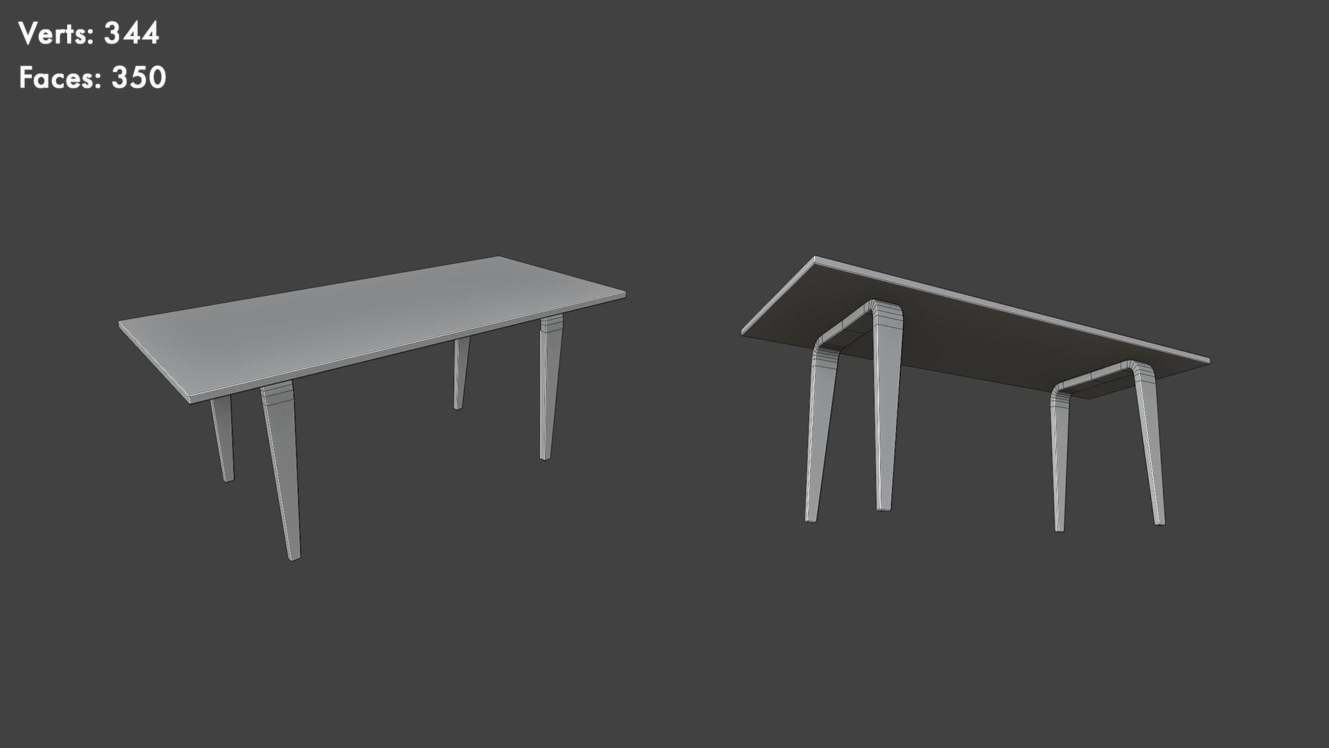 Low Poly Tables Pack Low-poly 3D model_26