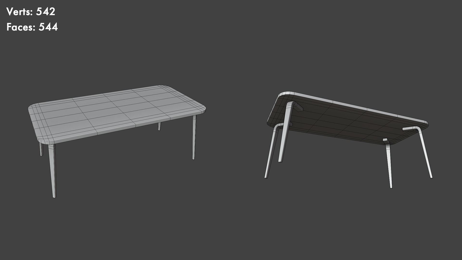 Low Poly Tables Pack Low-poly 3D model_30