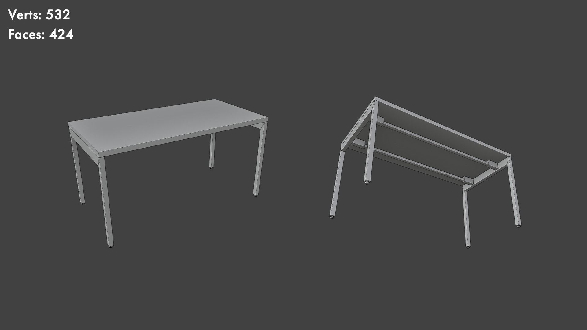 Low Poly Tables Pack Low-poly 3D model_24