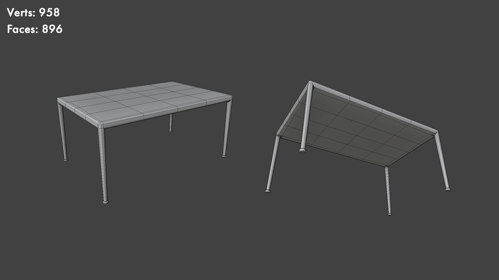 Low Poly Tables Pack Low-poly 3D model_23