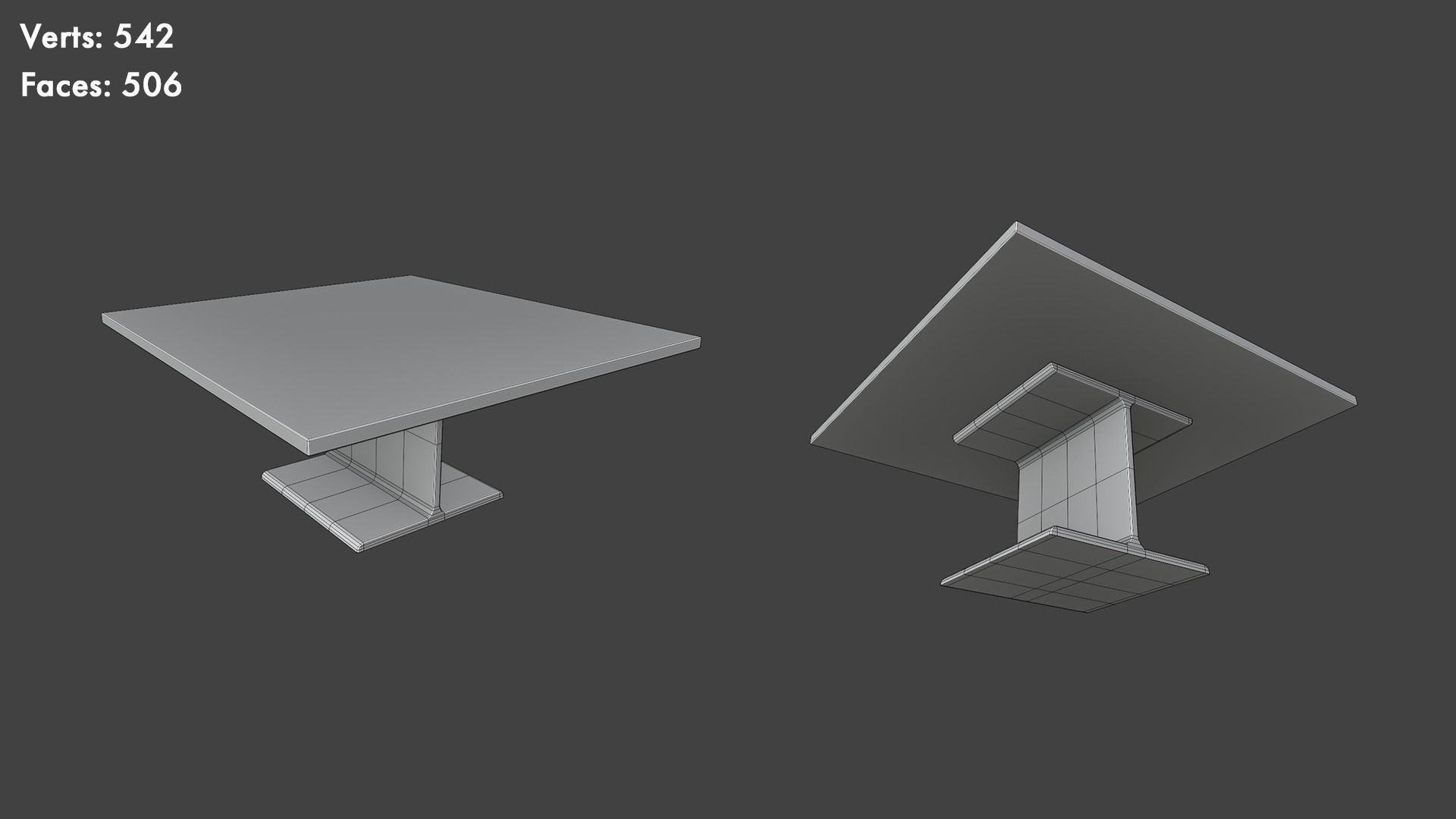 Low Poly Tables Pack Low-poly 3D model_34