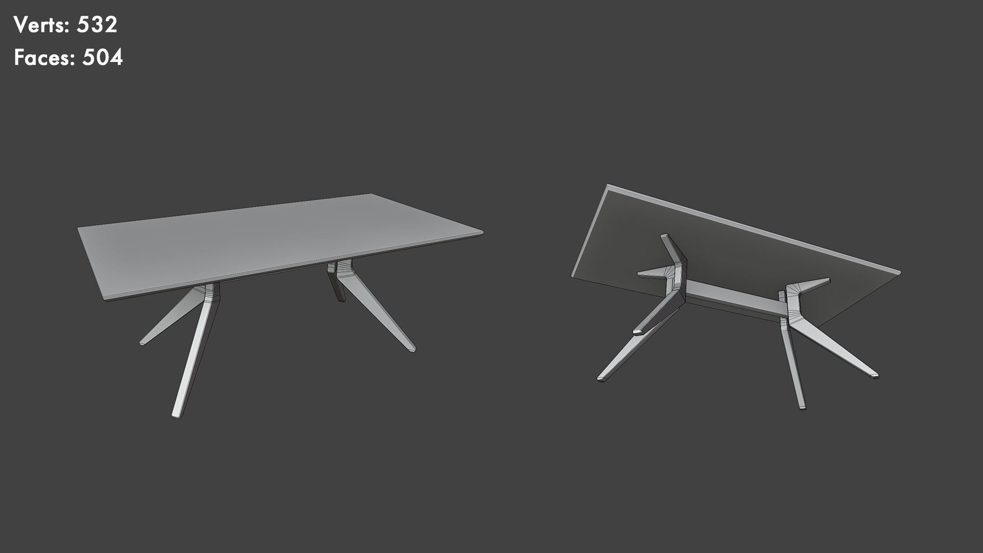 Low Poly Tables Pack Low-poly 3D model_27