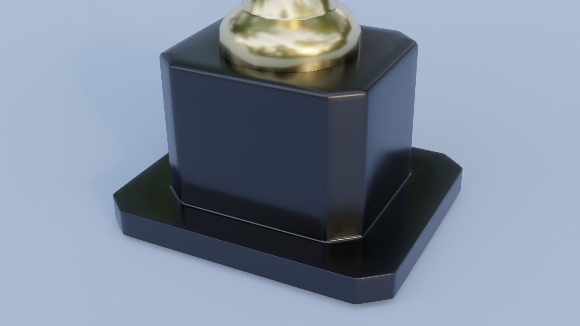 Golden Trophy 3D model_3