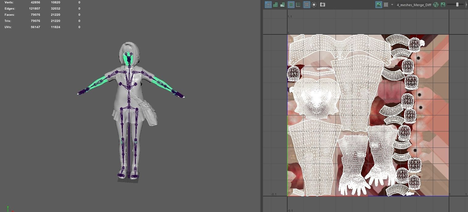 AAA 3D REALISTIC ASIAN GHOST CHARACTER - JAPANESE KIDS GHOST Low-poly 3D model_16