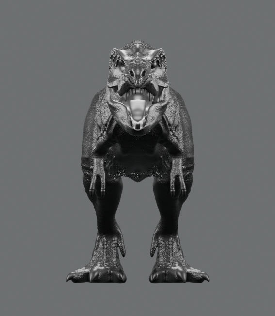 T-Rex 3D print ready 3D print model_2