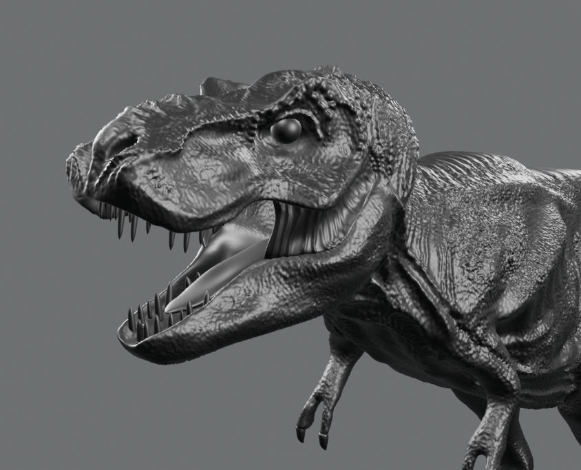 T-Rex 3D print ready 3D print model_6