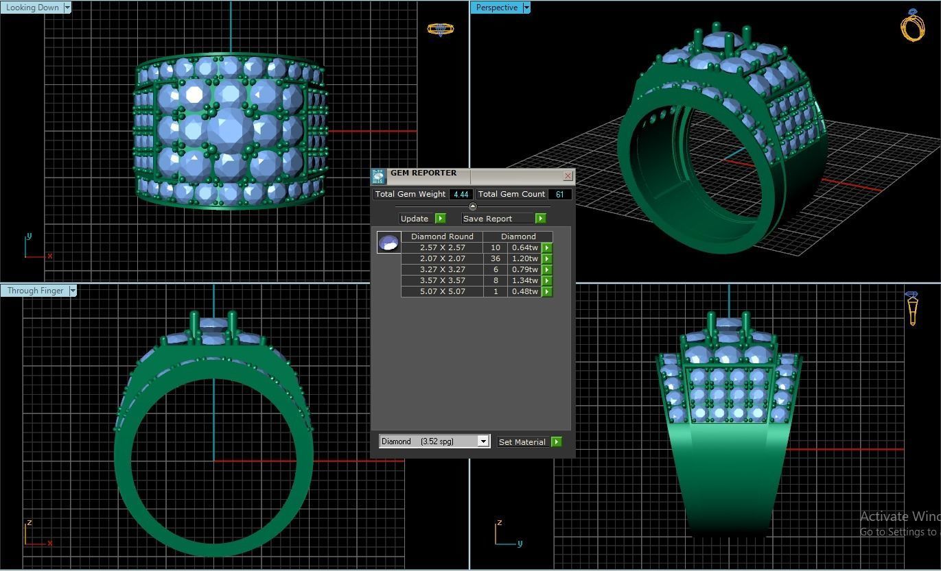 Rings 3D print model_1