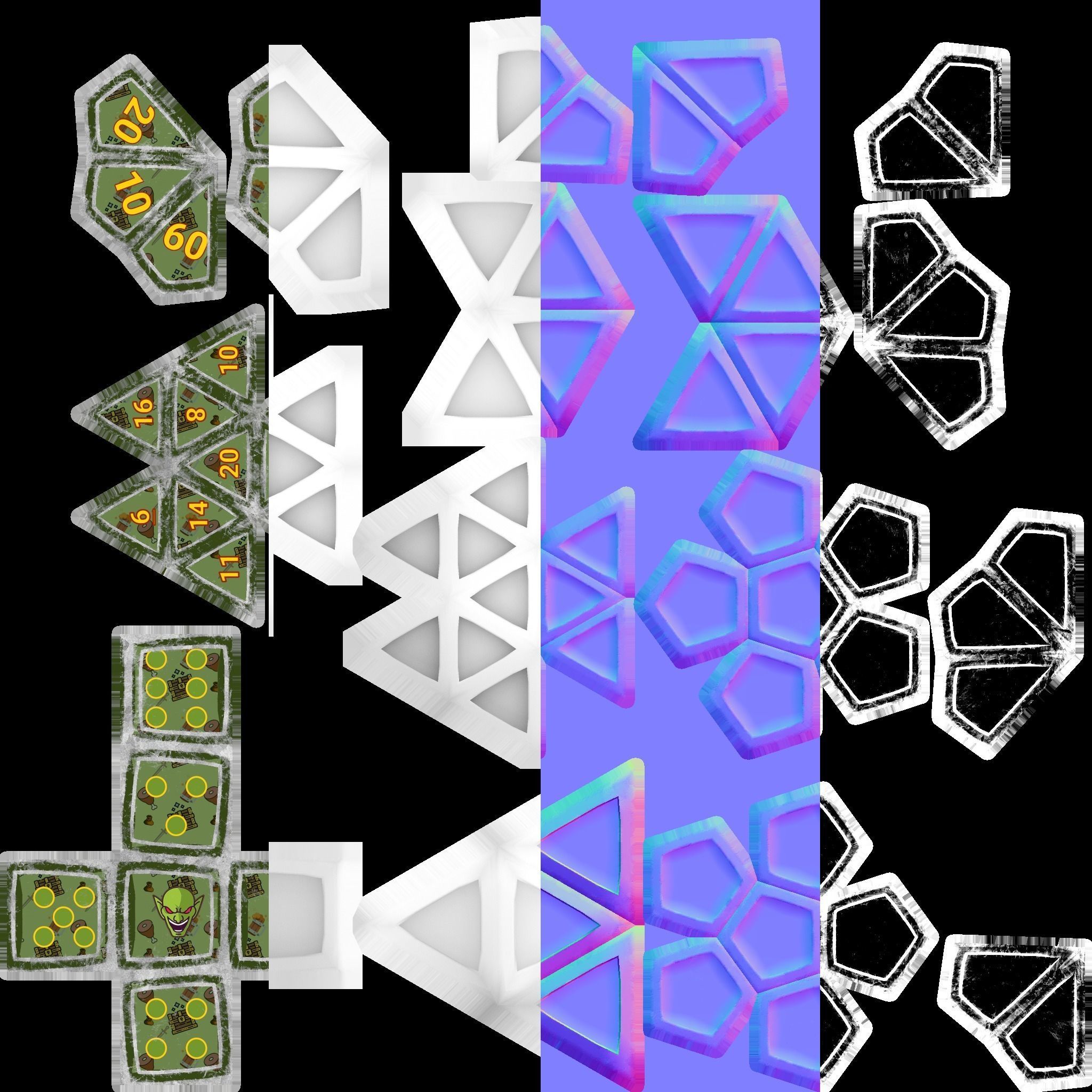 Goblin dice lowlpoly Free low-poly 3D model_11