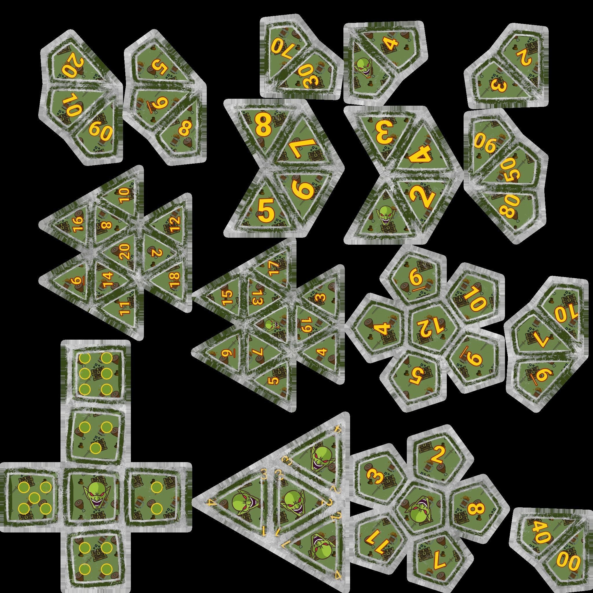 Goblin dice lowlpoly Free low-poly 3D model_10