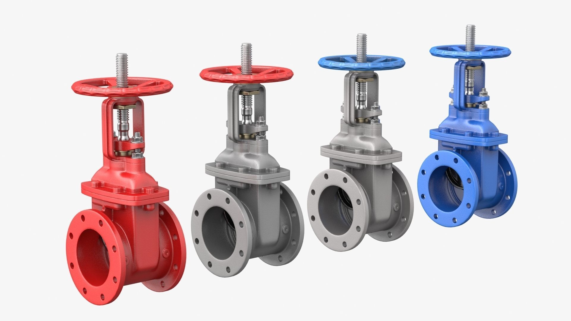 Gate Valve - Parallel Slide 3D model_7