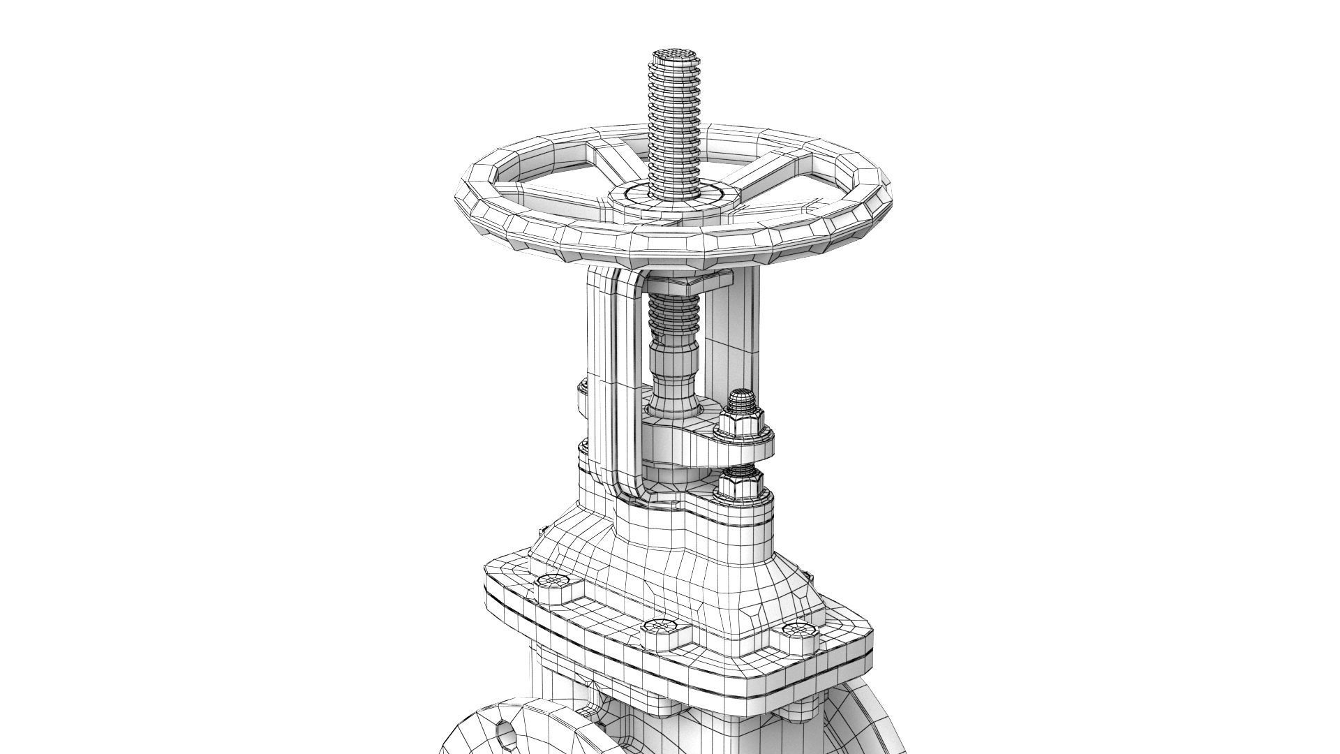 Gate Valve - Parallel Slide 3D model_13