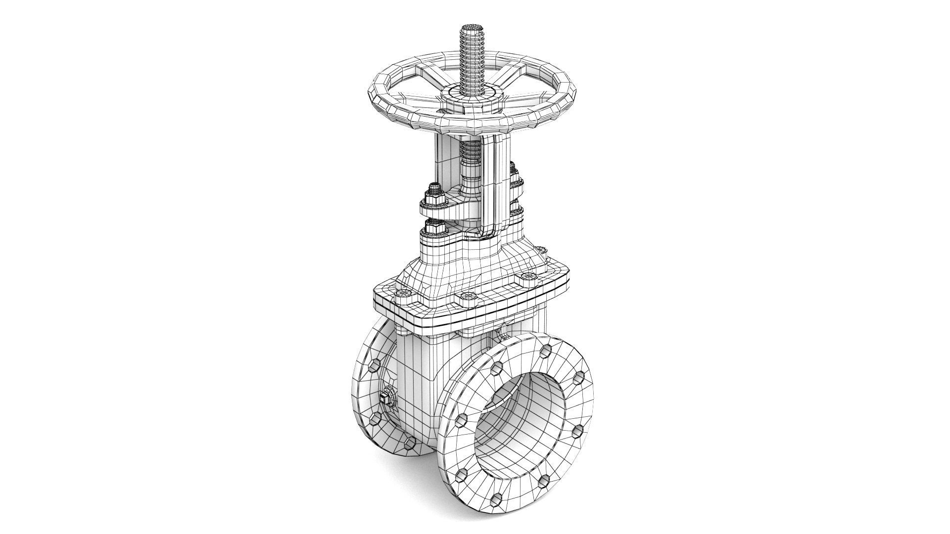 Gate Valve - Parallel Slide 3D model_11