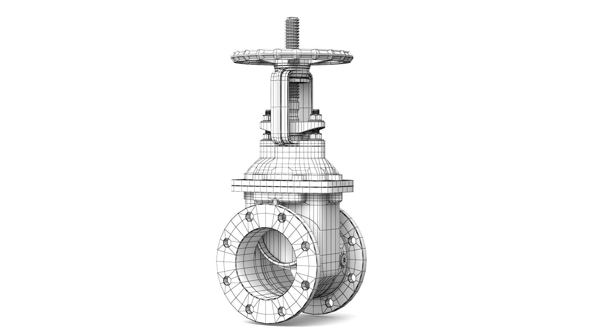 Gate Valve - Parallel Slide 3D model_12