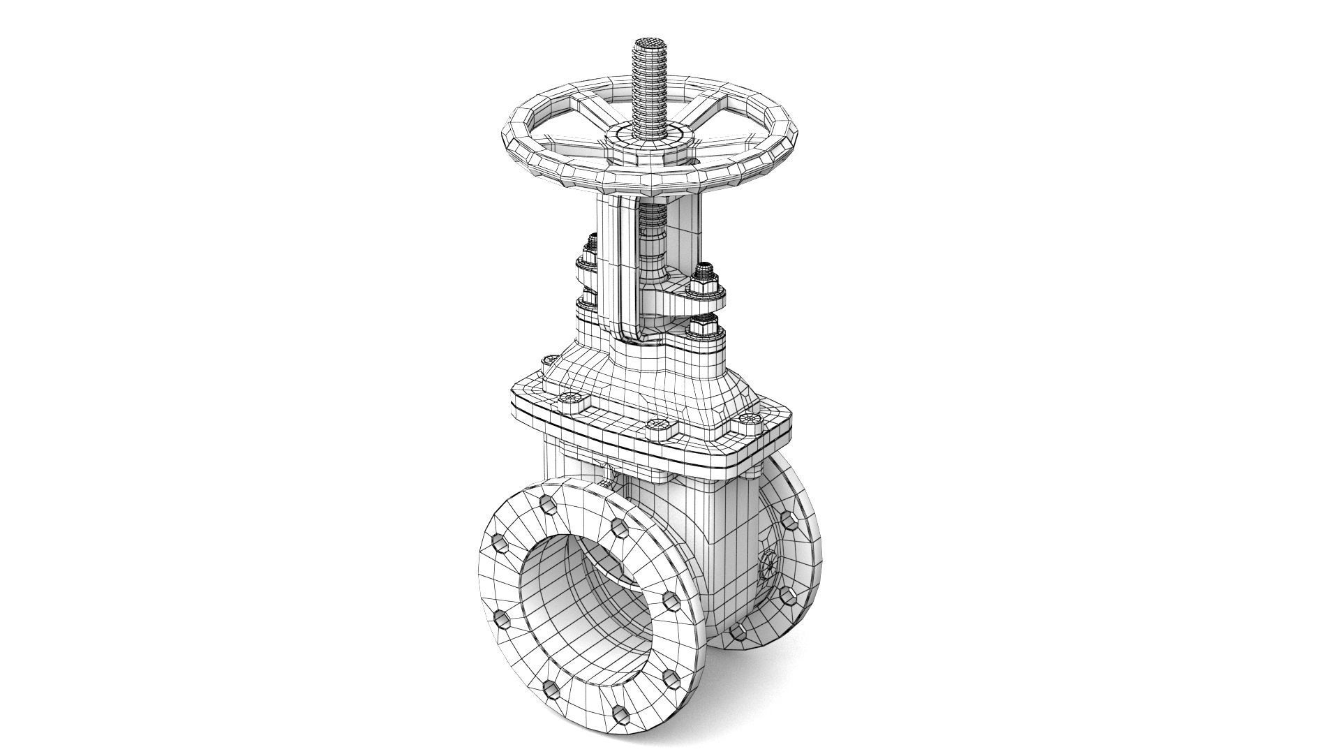 Gate Valve - Parallel Slide 3D model_14