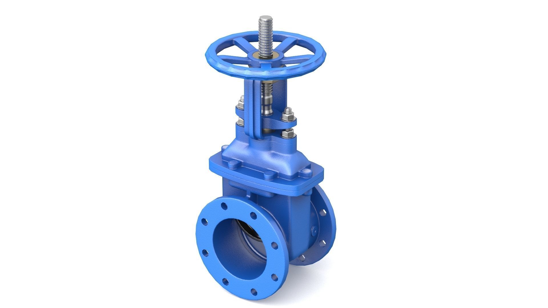 Gate Valve - Parallel Slide 3D model_3