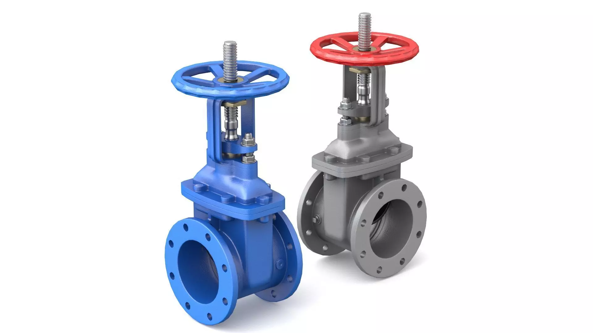 Gate Valve - Parallel Slide 3D model_0