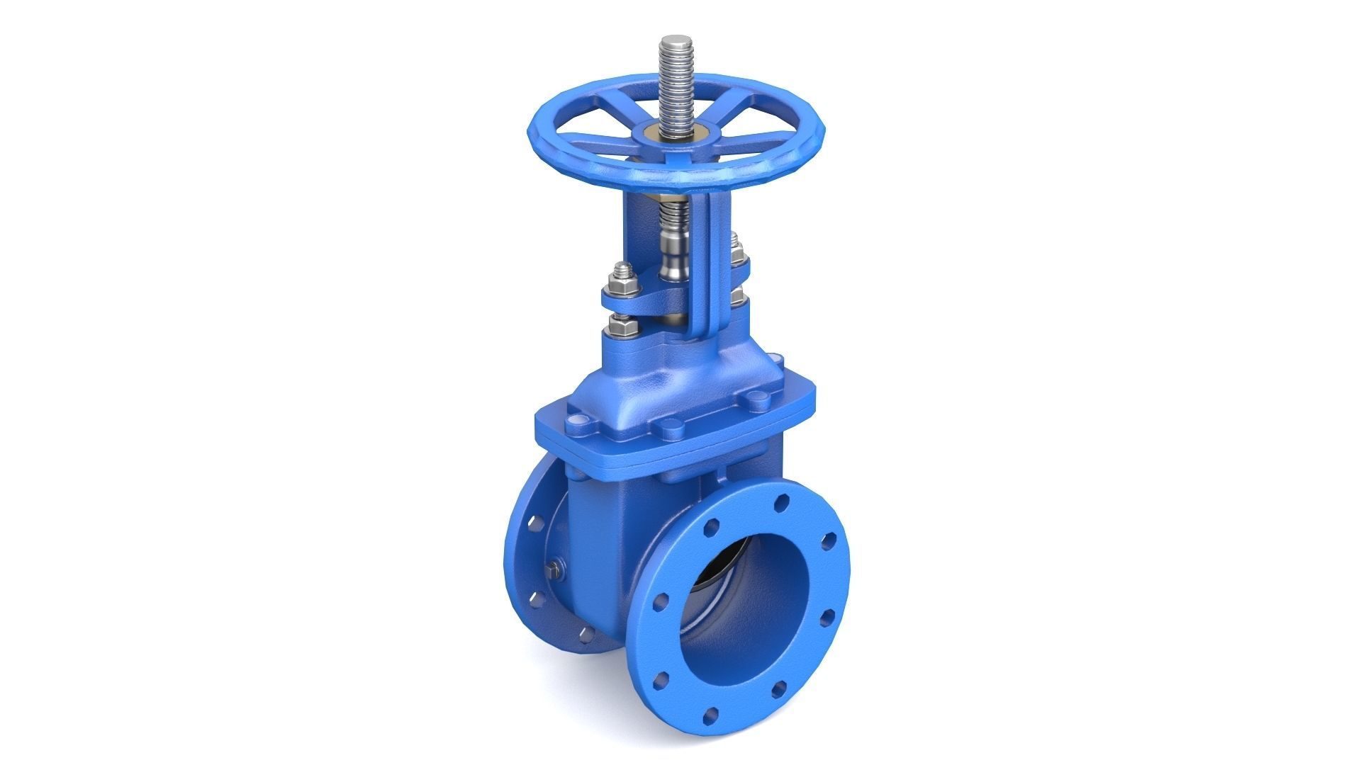 Gate Valve - Parallel Slide 3D model_2