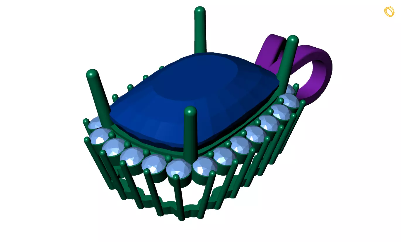 Pendant 3D print model_0