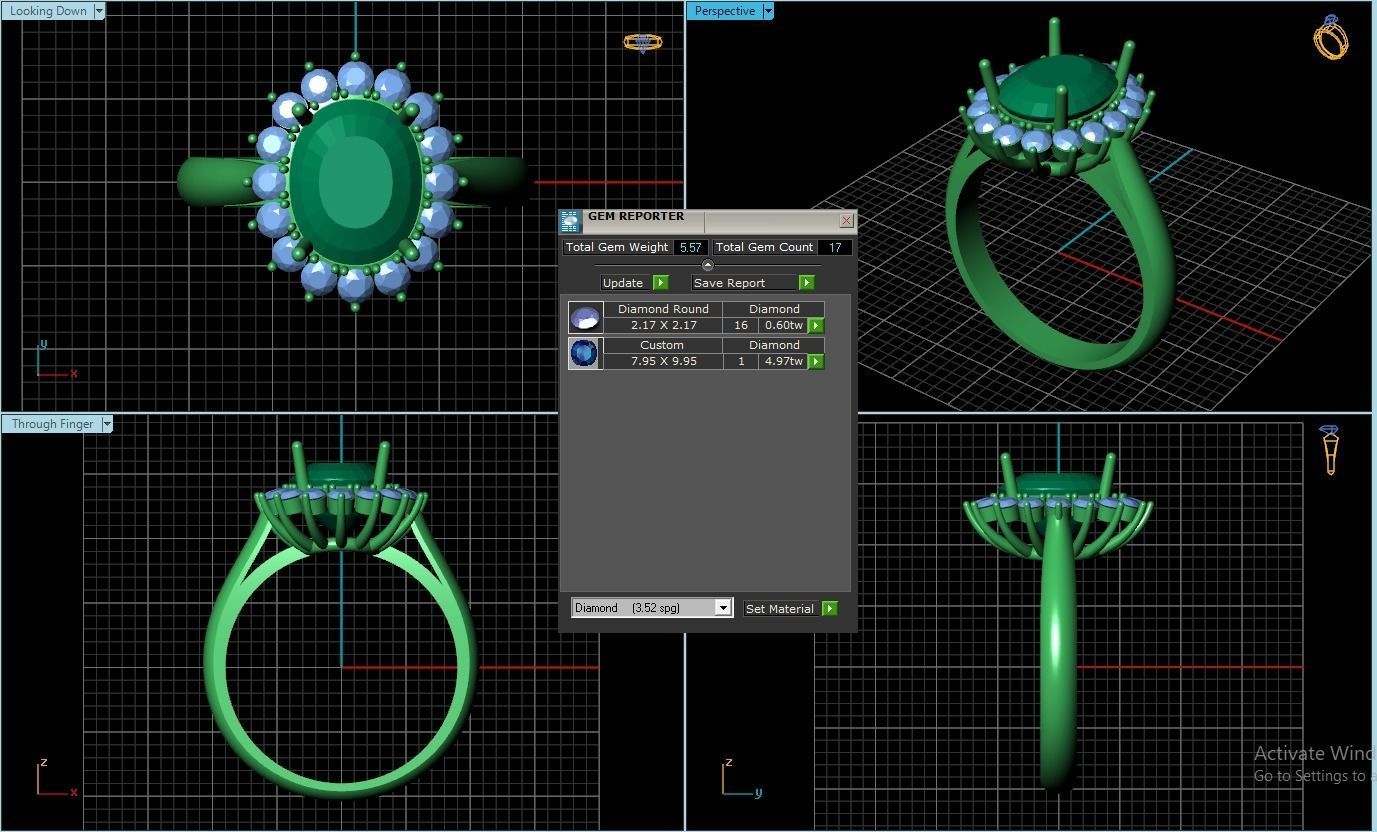 Rings 3D print model_1