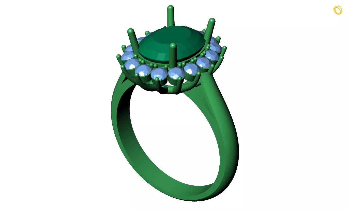 Rings 3D print model_0
