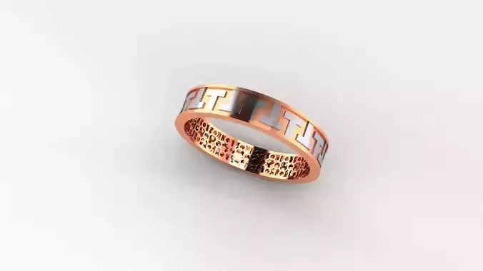 Ultra Light wt Plain Gold minimalist Band Ring 3dm stl renders 3D print model