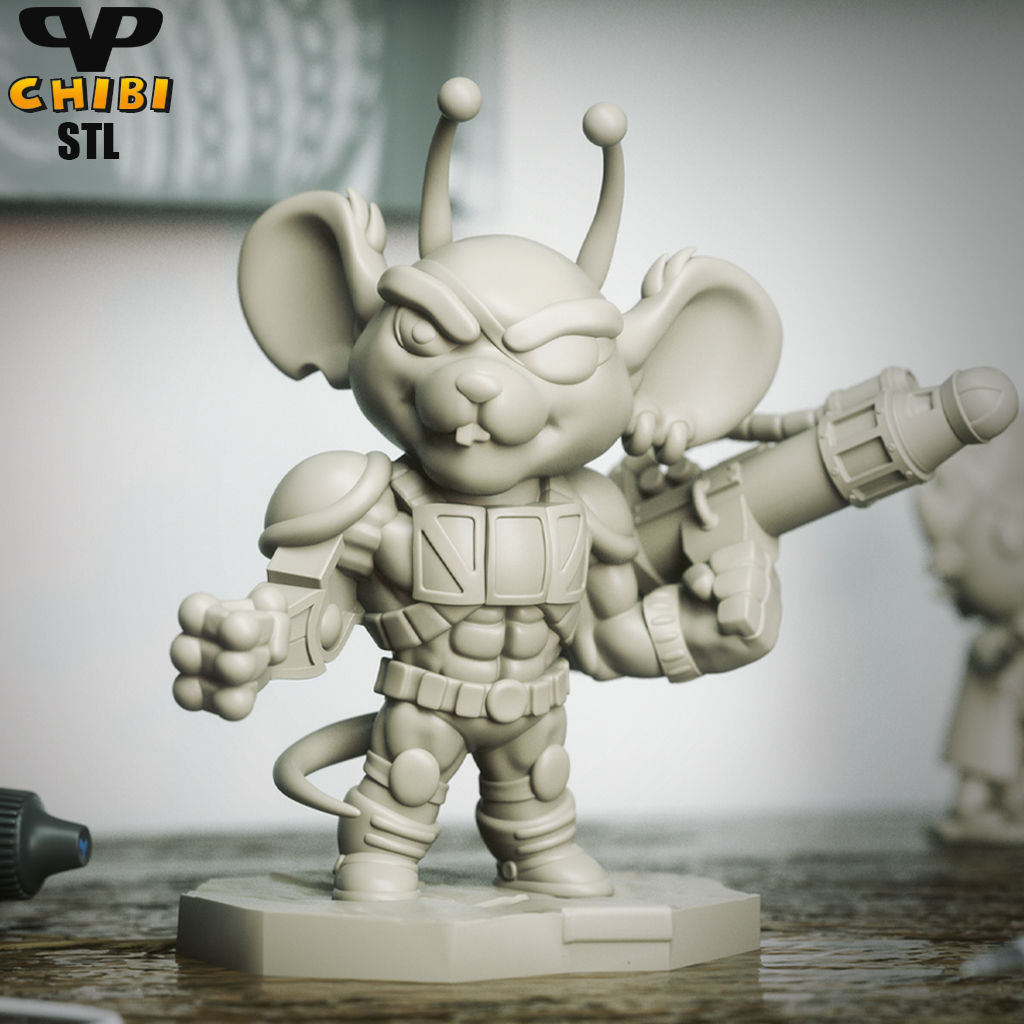 Modo BMFM Chibi STL for 3D Printing ChibiSTL 3DXM 3D print model_3