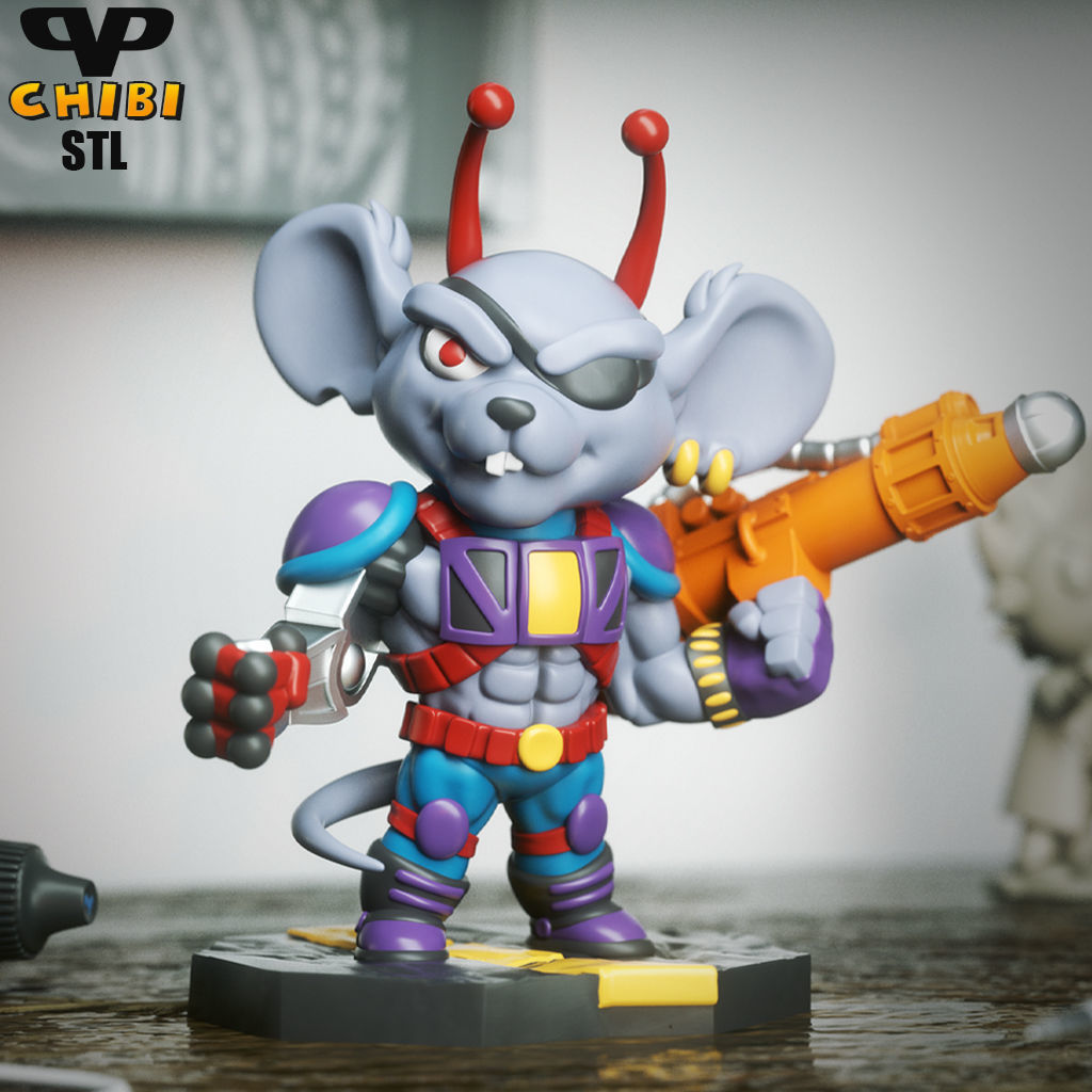 Modo BMFM Chibi STL for 3D Printing ChibiSTL 3DXM 3D print model_0
