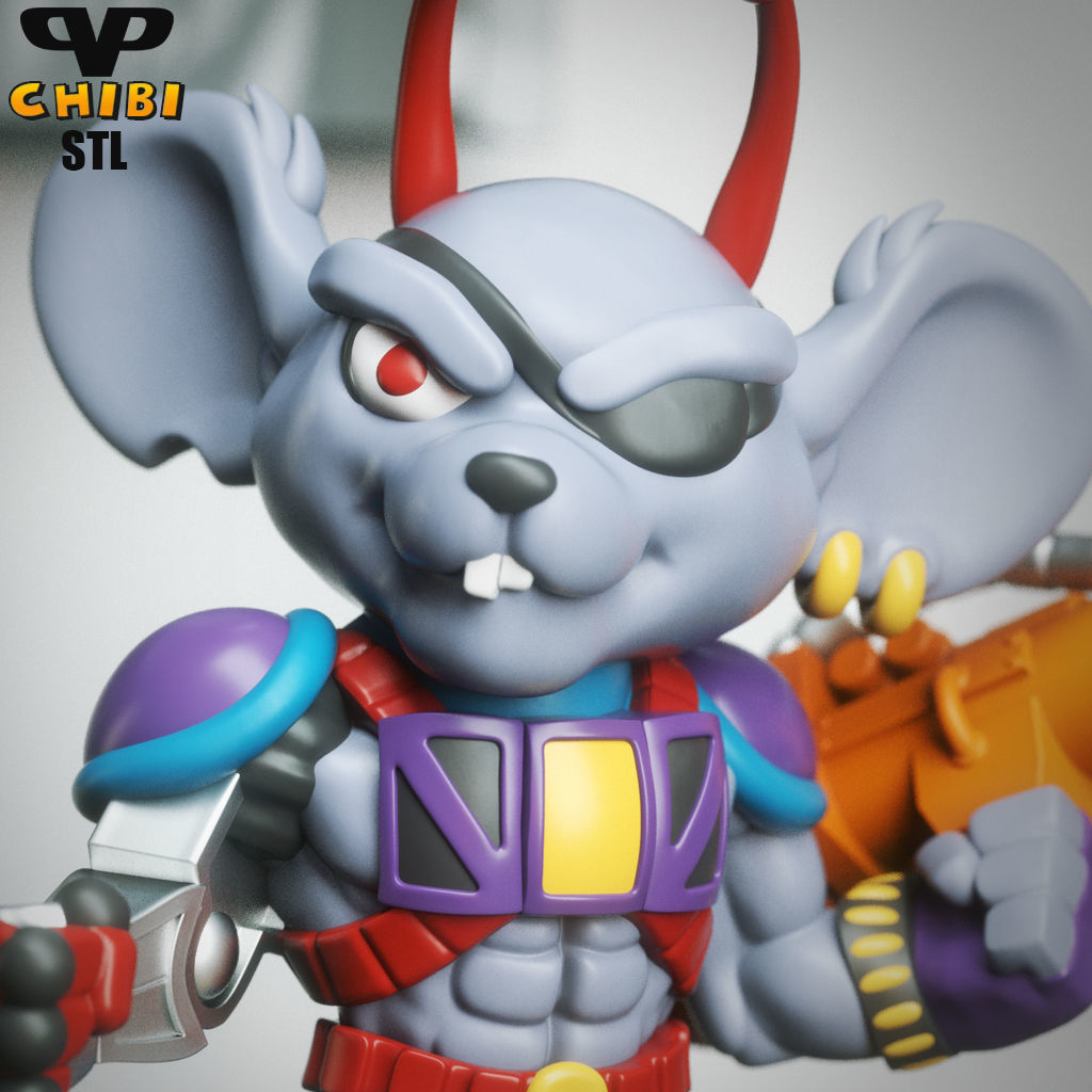 Modo BMFM Chibi STL for 3D Printing ChibiSTL 3DXM 3D print model_1