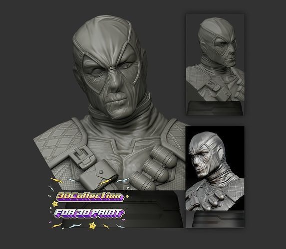 DeadPool Figure - 3D print model 3D print model
