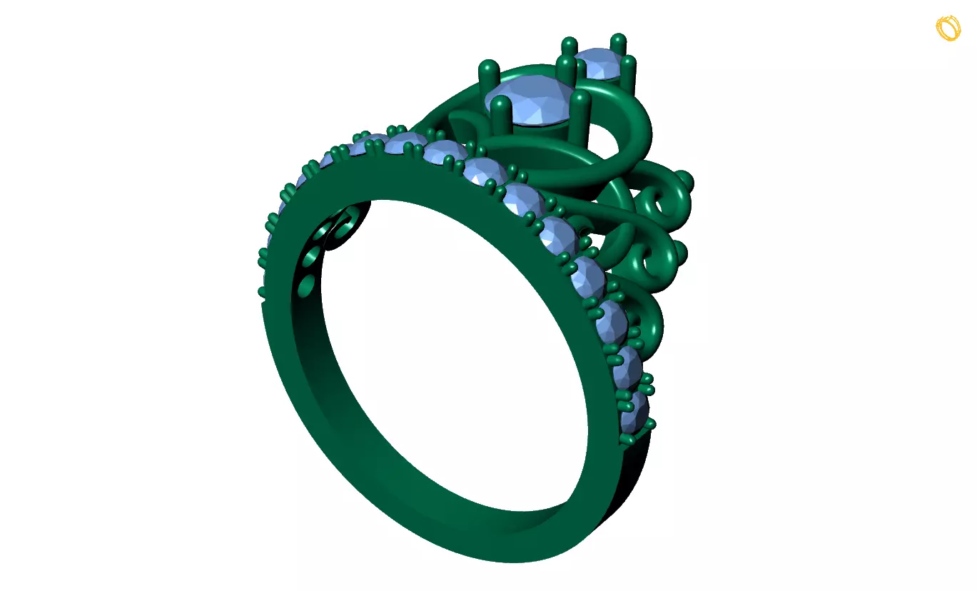 Rings 3D print model_0