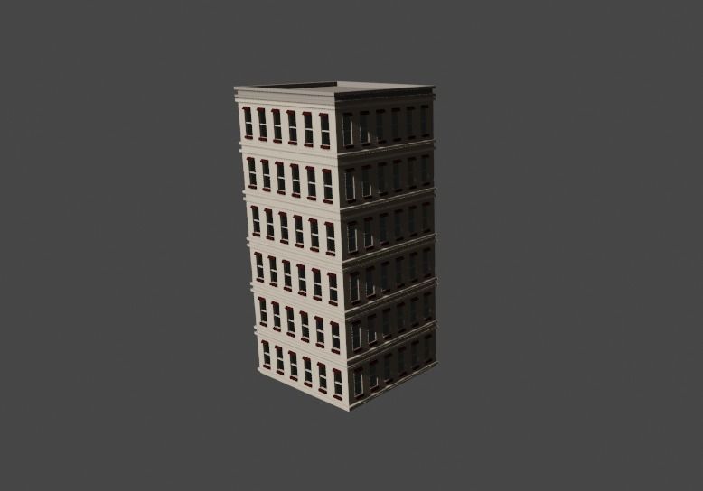 Realistic and well-crafted building 3D model_1