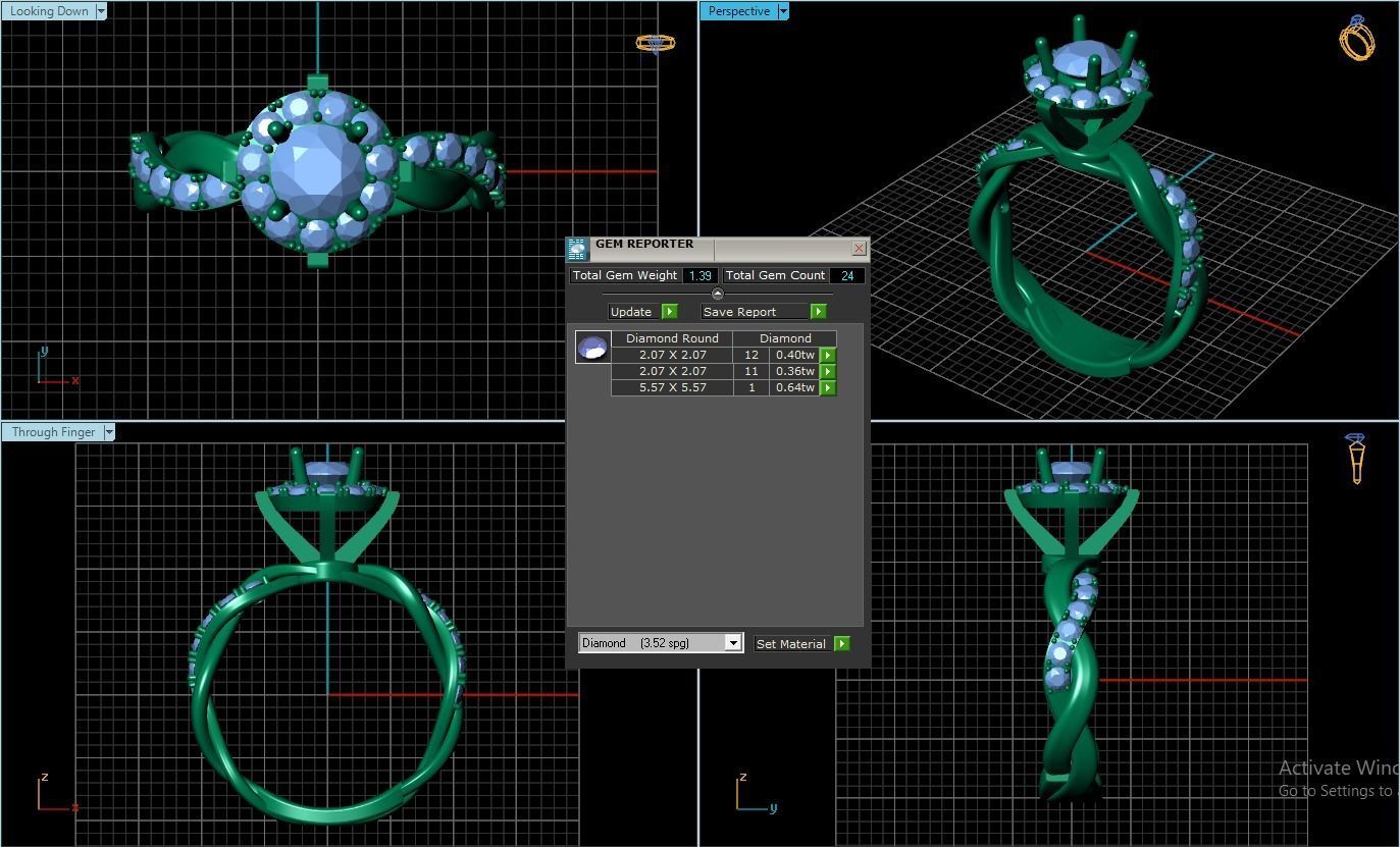 Rings 3D print model_1