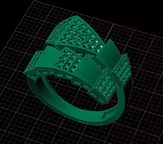 ring jewelry model 3D print model