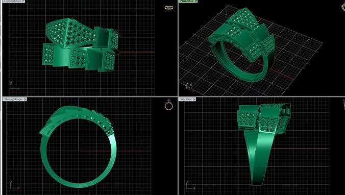 ring jewelry model 3D print model