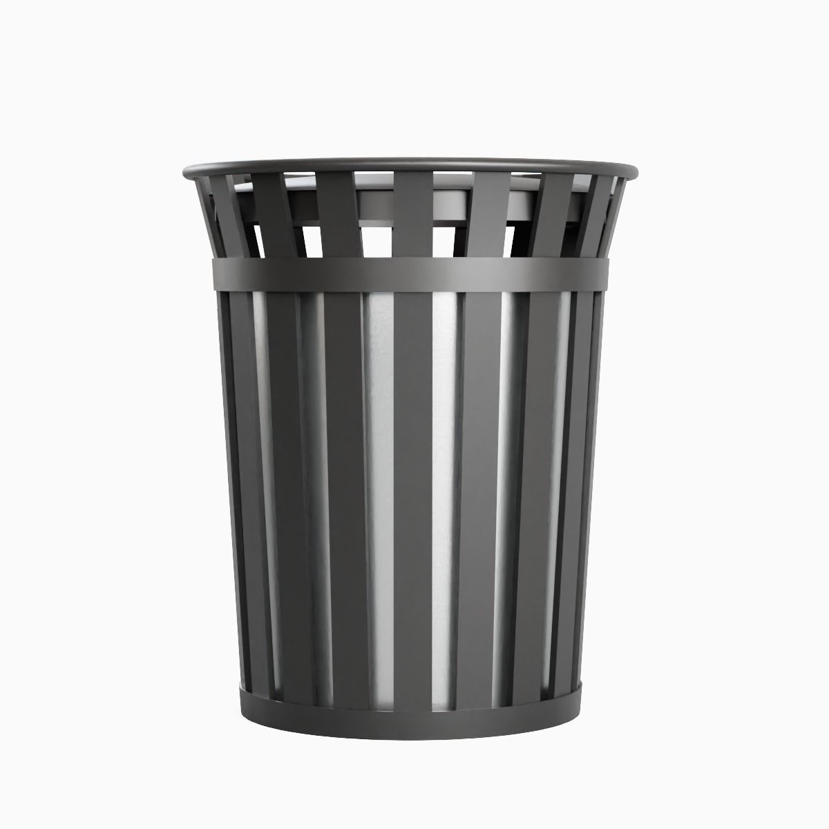 Trash Box 01 Low-poly 3D model_3