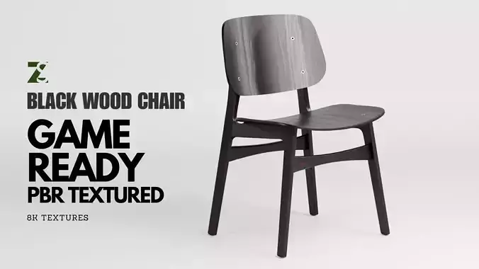 Black Wooden Chair
