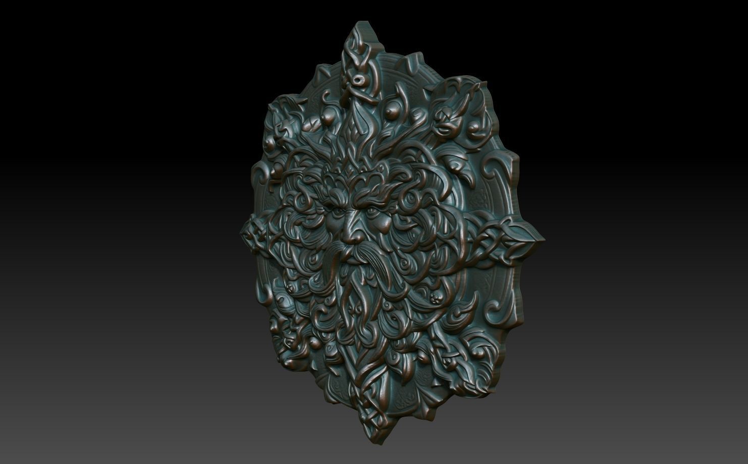 Celtic Greenman Basrelief 240525 06 3D print model_1